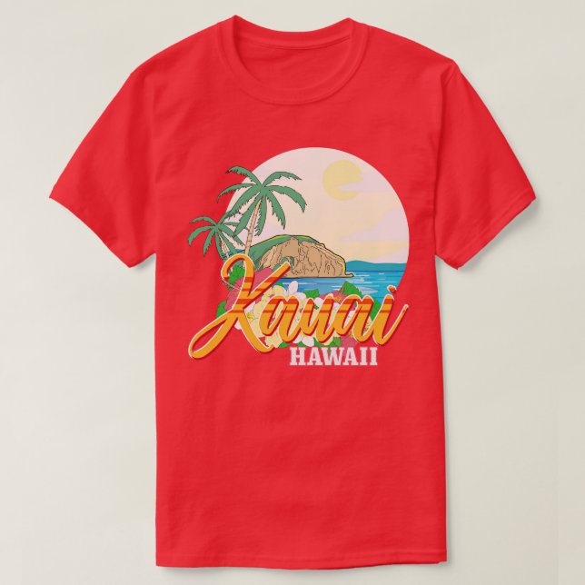 Camiseta Kauai Hawaii (Frente do Design)