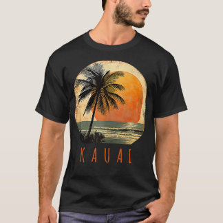 Camiseta Kauai Hawaii Aloha Beach Vacage Vintage Sunset P