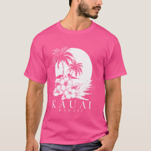 Camiseta Kauai Hawaii Aloha Havaiano Hibiscus Surfer Souven