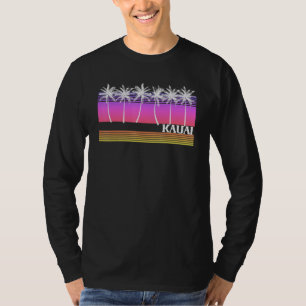 Camiseta Kauai Hawaii Retro Style Vintage Beach Surf Sunset