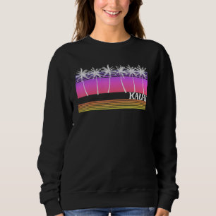 Camiseta Kauai Hawaii Retro Style Vintage Beach Surf Sunset
