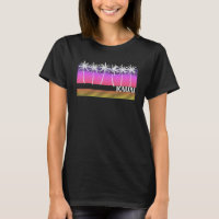 Kauai Hawaii Retro Style Vintage Beach Surf Sunset