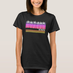 Camiseta Kauai Hawaii Retro Style Vintage Beach Surf Sunset