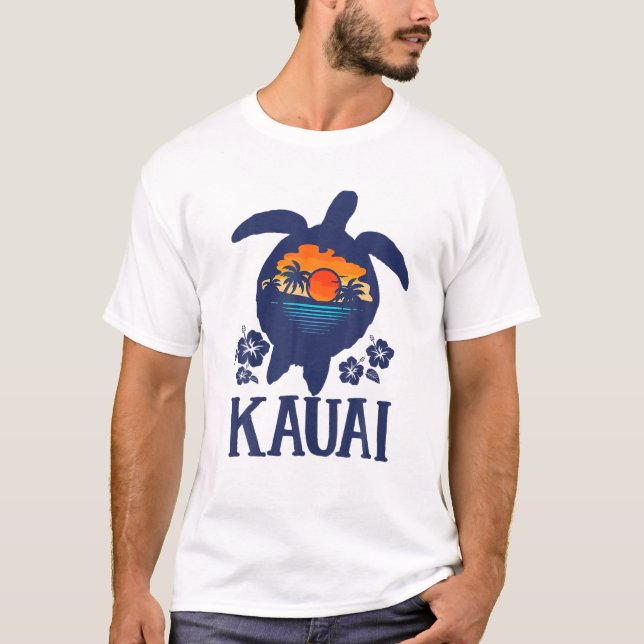 Camiseta Kauai - Hawaii Sea Turtles Vacatio Familiar Havaí (Frente)