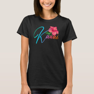 Camiseta Kauai Hawaiian Hibiscus Flowers Hawaii Beach Luau