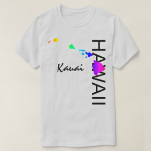 CAMISETA KAUAI - ILHAS HAWAII NEON RAINBOW