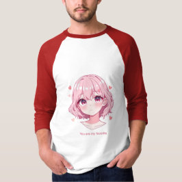 Camiseta Kawaii Anime Girl Valentine Sweatshirt