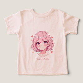 Camiseta Kawaii Anime Girl Valentine Sweatshirt