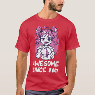 Camiseta Kawaii Anime Merch 15 Birthday Girl B