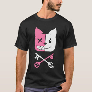 Camiseta Kawaii Anime Neko Girl Yandere Menhera Chan Pastel