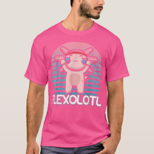 Camiseta Kawaii Aolotl Levantando Engraçado Engraçado Fogue