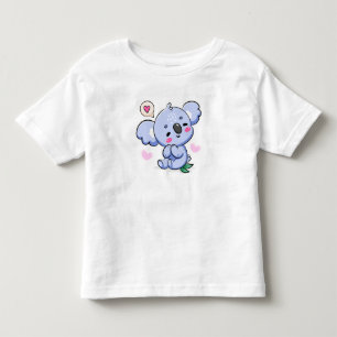 Camiseta Kawaii Arco-íris de Coala Fofa