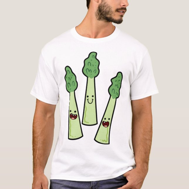 Camiseta Kawaii Asparagus (Frente)