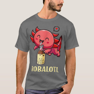 Camiseta Kawaii Axolotl Bubble Tea Girls Bubble Tea Gift Wo
