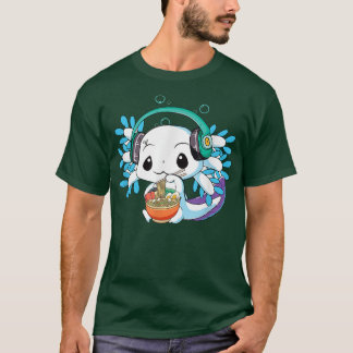 Camiseta Kawaii Axolotl Ramen Noodles Anime Lover Gift Girl