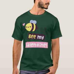 Camiseta Kawaii Bee My Namorados Pun