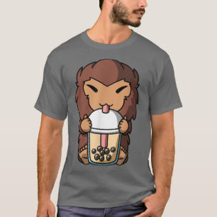 Camiseta Kawaii Bigfoot Sasquatch Boba Milk Tea Bubble Tea