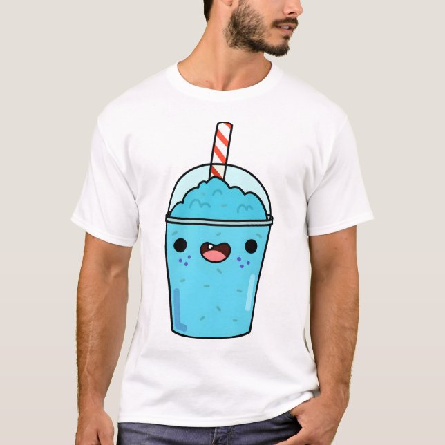 Camiseta Kawaii Blue Slushy (Frente)