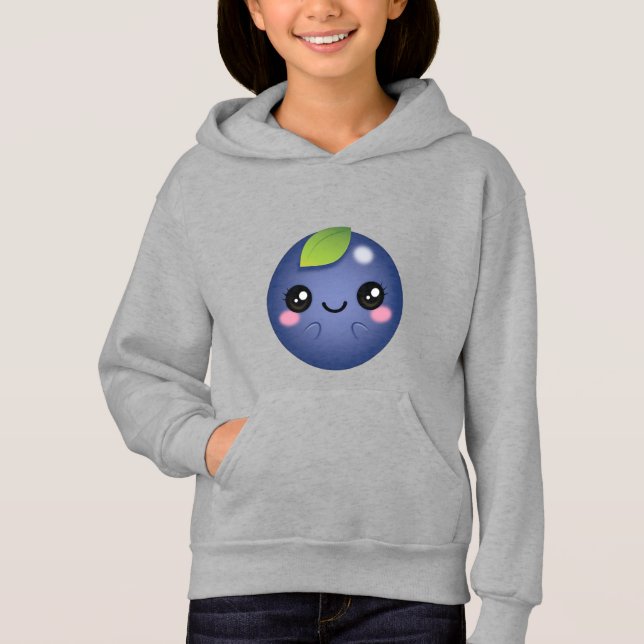 Camiseta Kawaii Blueberry (Frente)