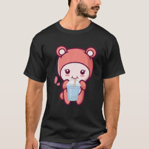 Camiseta Kawaii Boba Cute Anime Tea Drink