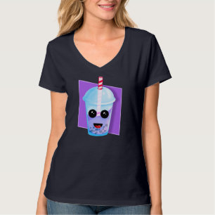 Camiseta Kawaii Boba Fruta Tea, Presente de Natal, Nascido