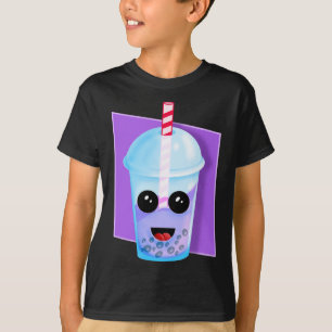 Camiseta Kawaii Boba Fruta Tea, Presente de Natal, Nascido