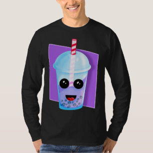 Camiseta Kawaii Boba Fruta Tea, Presente de Natal, Nascido