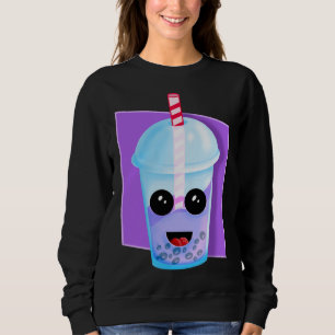 Camiseta Kawaii Boba Fruta Tea, Presente de Natal, Nascido