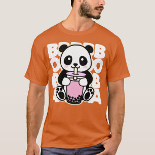 Camiseta Kawaii Boba Tea Cute Panda Kawaii Bubble Tea Drin