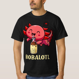 Camiseta Kawaii Bobalotl Axolotl Boba Tea Bubble milk Anime