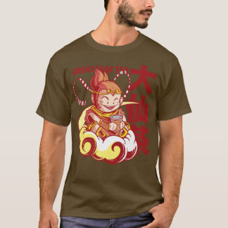 Camiseta Kawaii Bubble Tea Monkey King Funny Boba Tea 1197