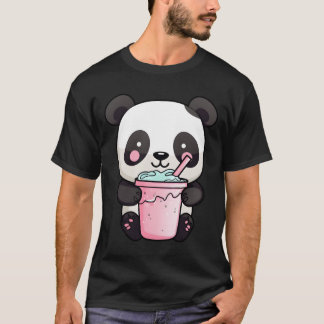 Camiseta Kawaii Bubble Tea Panda Boba-Tea Japanese