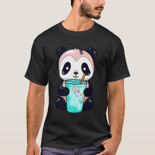 Camiseta Kawaii Bubble Tea Panda Boba-Tea Japonês