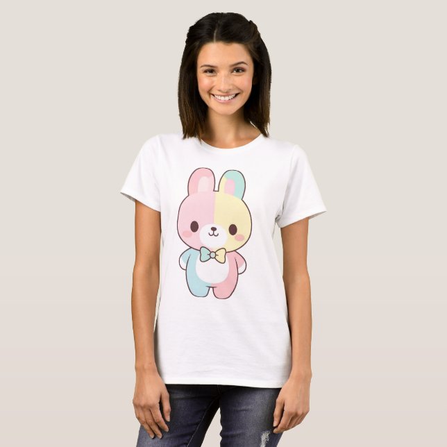 Camiseta kawaii bunny (Frente Completa)