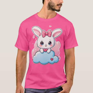 Camiseta Kawaii Bunny Cute Chibi Coelho Arte