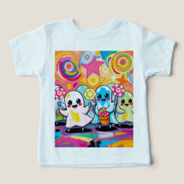 Camiseta Kawaii Candy Parade Cartoon Colorido