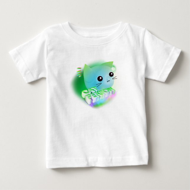 Camiseta Kawaii Cartoon Kitten (Frente)