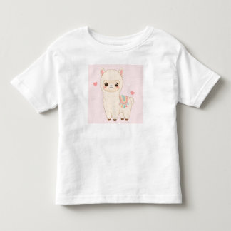 Camiseta Kawaii Chibi Alpaca Llama Fofa