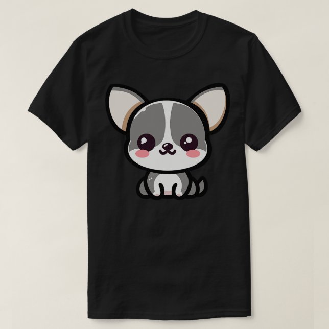 Camiseta Kawaii Chihuahua 1 (Frente do Design)