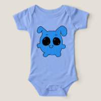 Camiseta Kawaii Coelho Azul
