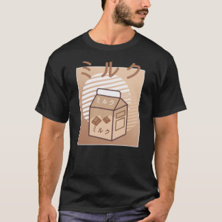 Camiseta Kawaii Cow Retro Japonês Chocolate Milk Cows
