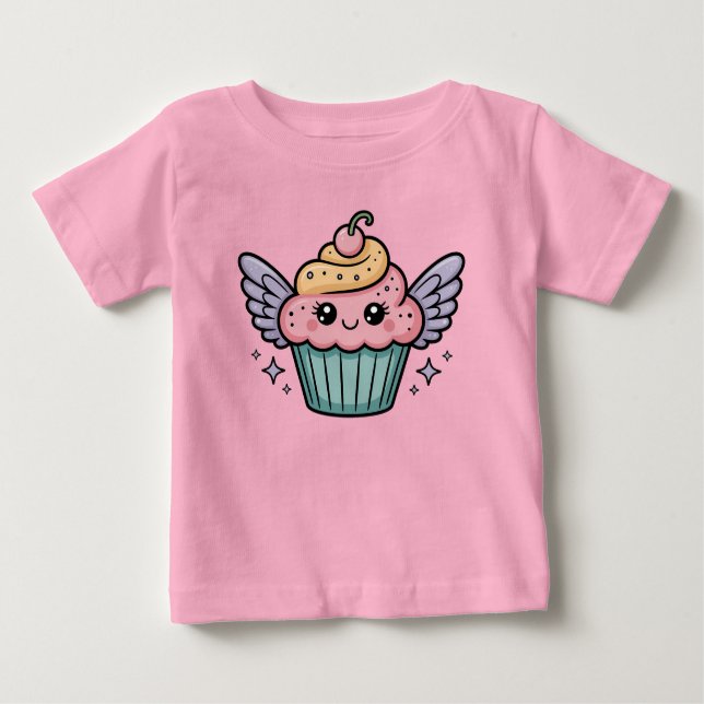 Camiseta  Kawaii Cupcake (Frente)