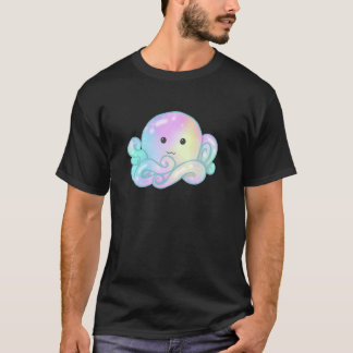 Camiseta Kawaii Cute Aesthetic Happy Pastel Galaxy Octopus