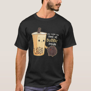 Camiseta Kawaii Cute Anime Otaku Japonês Boba Tea Bubbles I