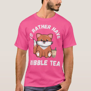 Camiseta Kawaii Cute Fo Bubble Tea Anime Japonês Boba