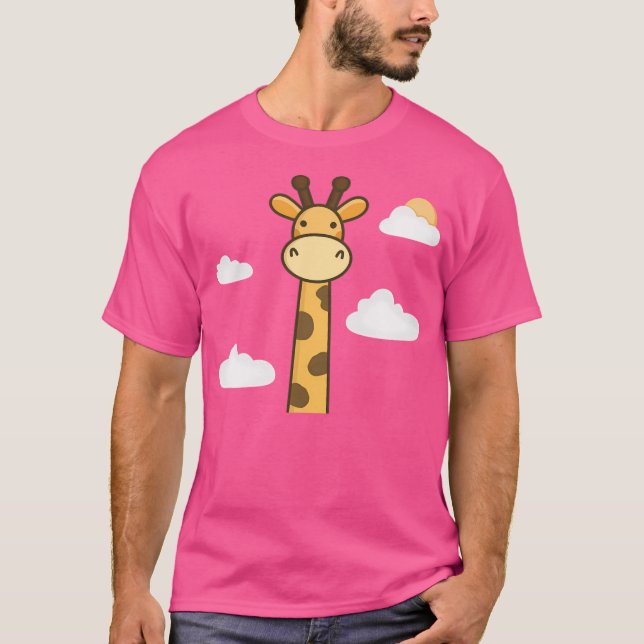 Camiseta Kawaii Cute Giraffe (Frente)