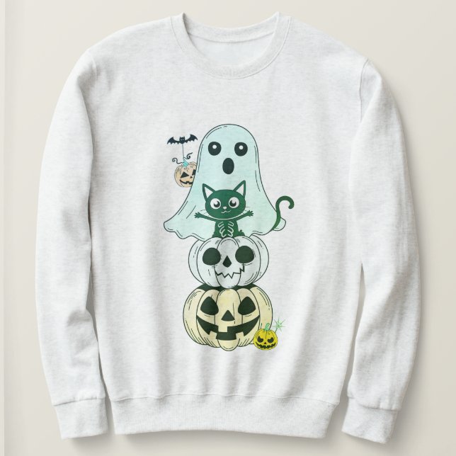 Camiseta Kawaii Cute Halloween Characters (Frente do Design)