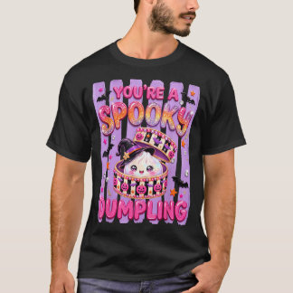 Camiseta Kawaii Cute Halloween Dumpling Spooky Dumplings