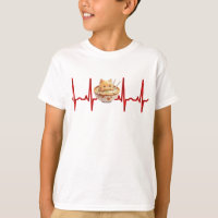 Kawaii Cute Kitten Ramen EKG Heartbeat Otaku Anime