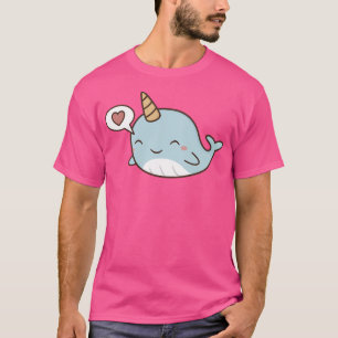 Camiseta Kawaii Cute Narwhal